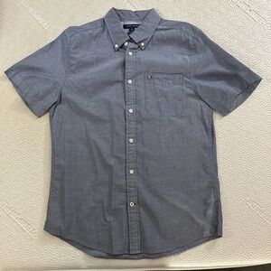 Tommy Hilfiger Men's Blue Casual Button-Down Shirt